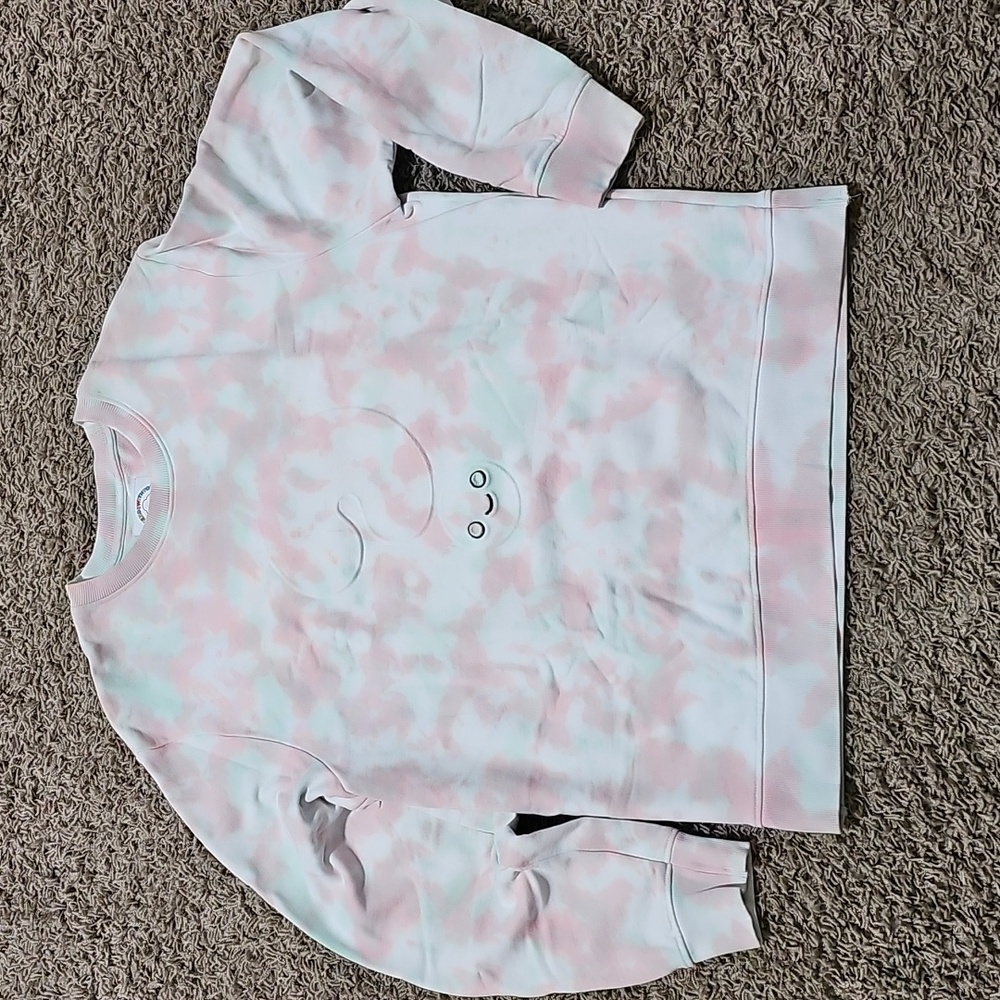 GUESS ORIGINALS X FriendsWithYou Sweatshirt Tie Dye Medium Crewneck - Picture 2 of 6